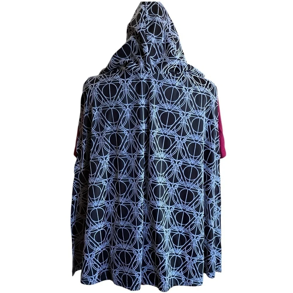 HARRY POTTERS JUNIORS SHIRT WITH REMOVABLE HOODED CLOAK COSTUME SZ LG